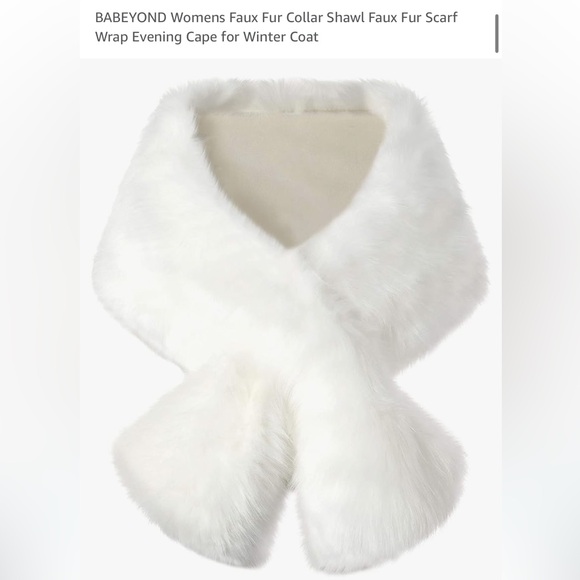 Faux fur collar wrap/shawl - Picture 1 of 4